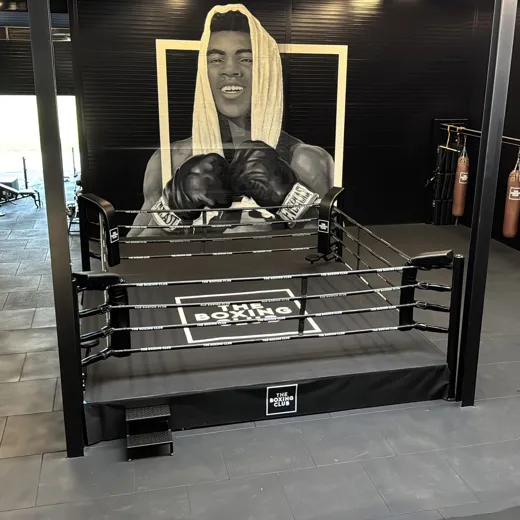 Personalisierbarer Boxring mit Podest
